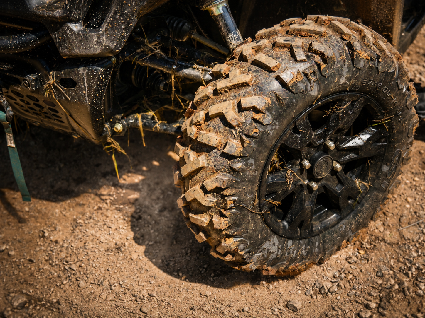 Detalhe técnico dos pneus 4x4